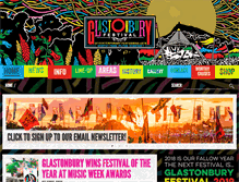 Tablet Screenshot of glastonburyfestivals.co.uk